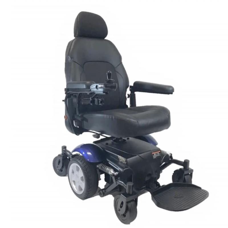 blue color vision sport power chair

