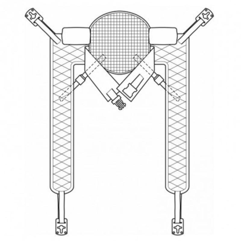 Joerns® Hoyer Professional Comfort Access (Toileting, Hygiene) clip style Slings for Passive Lifts, 500 lbs.