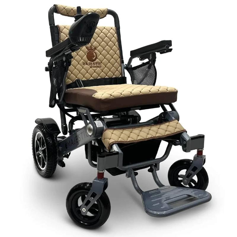 comfy go silver coffee majestic iq 7000 auto folding remote controlled electric wheelchair