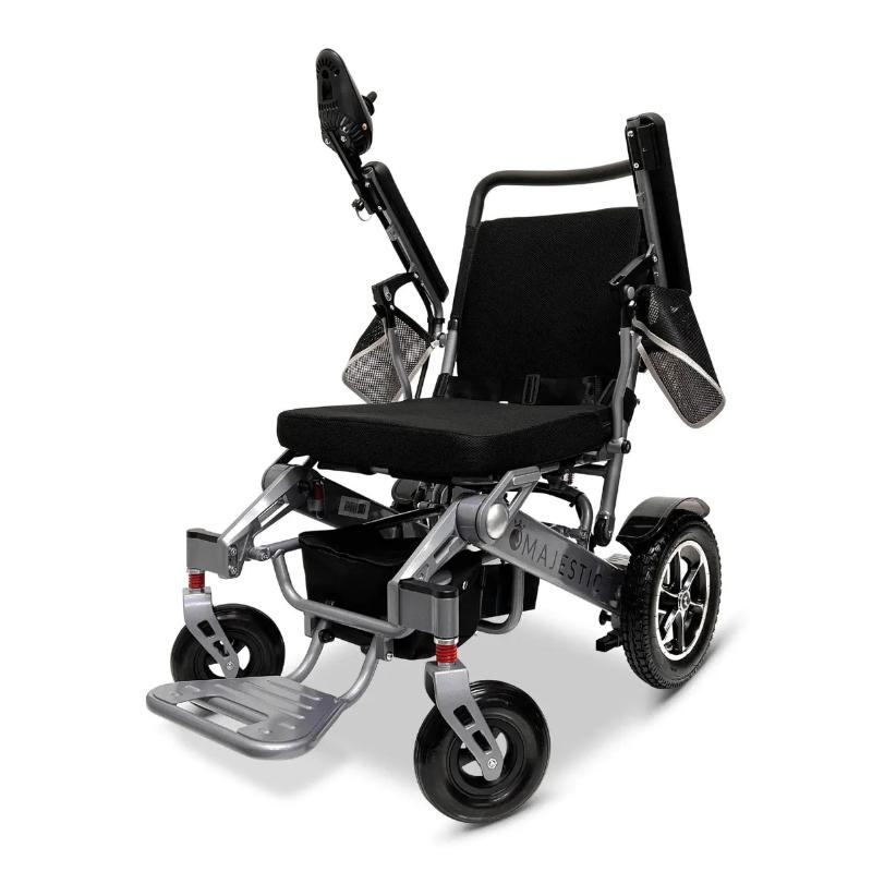 comfy go silver standard majestic iq 7000 auto folding remote controlled electric wheelchair