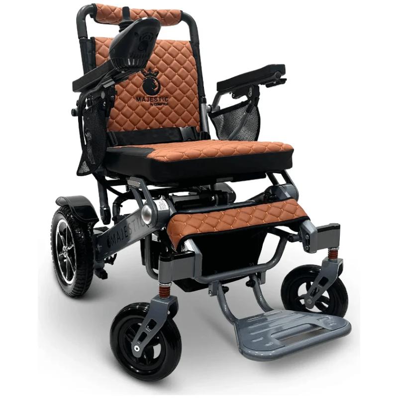 comfy go silver taba majestic iq 7000 auto folding remote controlled electric wheelchair