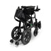 comfy go x-lite ultra lightweight foldable electric wheelchair for travel folded view 