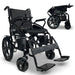 ComfyGO 6011 Folding Electric Wheelchair in black with folding demonstrating