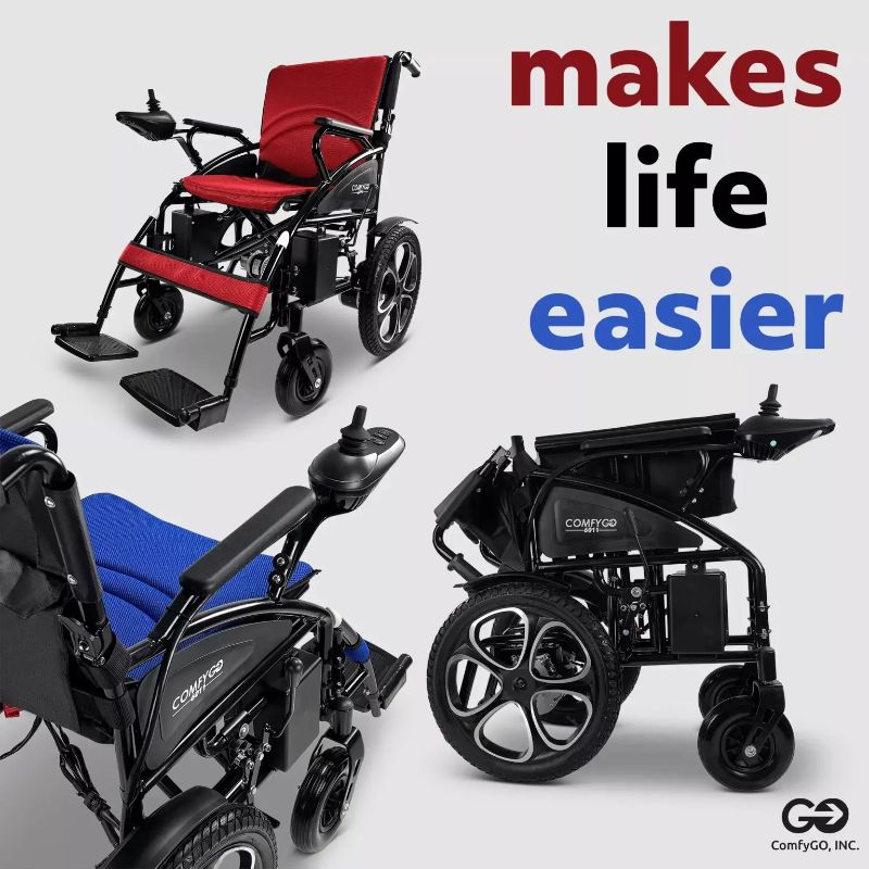 ComfyGO 6011 Folding Electric Wheelchair