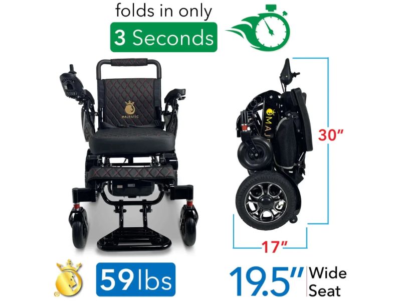 ComfyGo IQ-7000 Remote Control Folding Electric Wheelchair