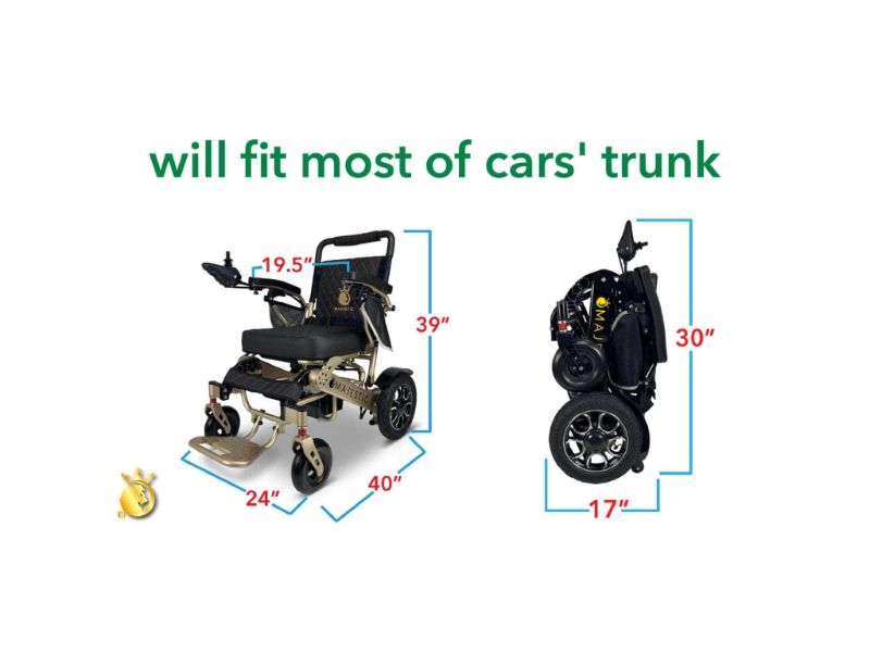 ComfyGo IQ-7000 Remote Control Folding Electric Wheelchair