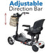 comfygo MS-3000 Foldable Mobility Scooter from back view