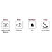 comfygo MS 3000 Foldable Mobility Scooter specs only 