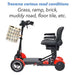 comfygo MS 3000 folding Mobility Scooter use various road conditions 