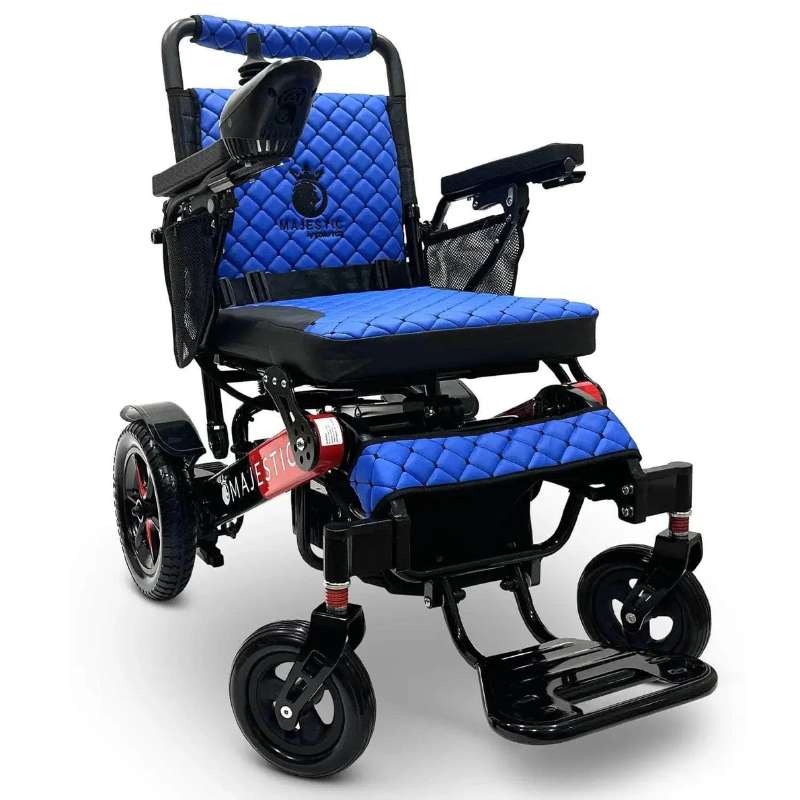 comfygo black red special edition blue 13 miles majestic iq 7000 folding remote controlled electric wheelchair 
