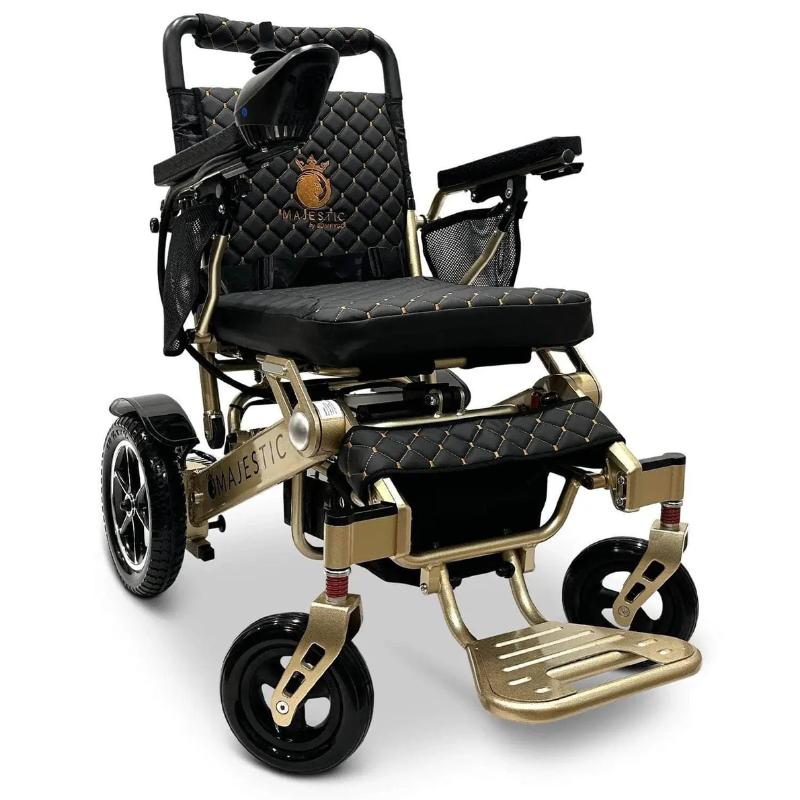 comfygo bronze black majestic iq 7000 auto folding remote controlled electric wheelchair