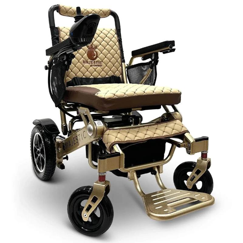 comfygo bronze coffee majestic iq 7000 auto folding remote controlled electric wheelchair