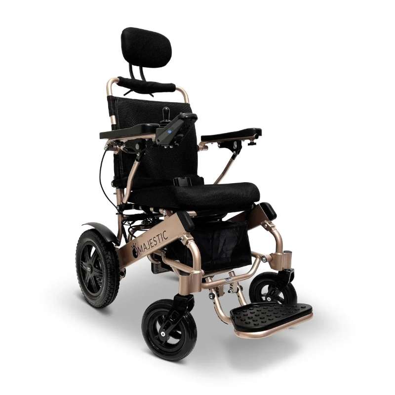 comfygo iq-9000 bronze standard long range electric wheelchair with auto recline