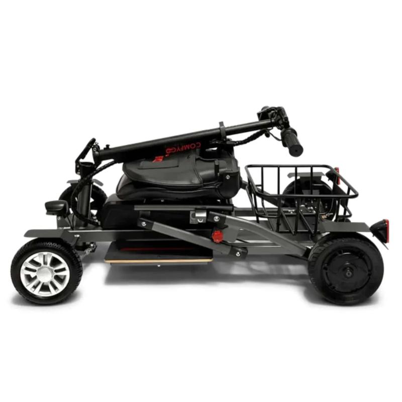 comfygo ms5000 4 wheel mobility scooter with fully folded seat and  handlebars