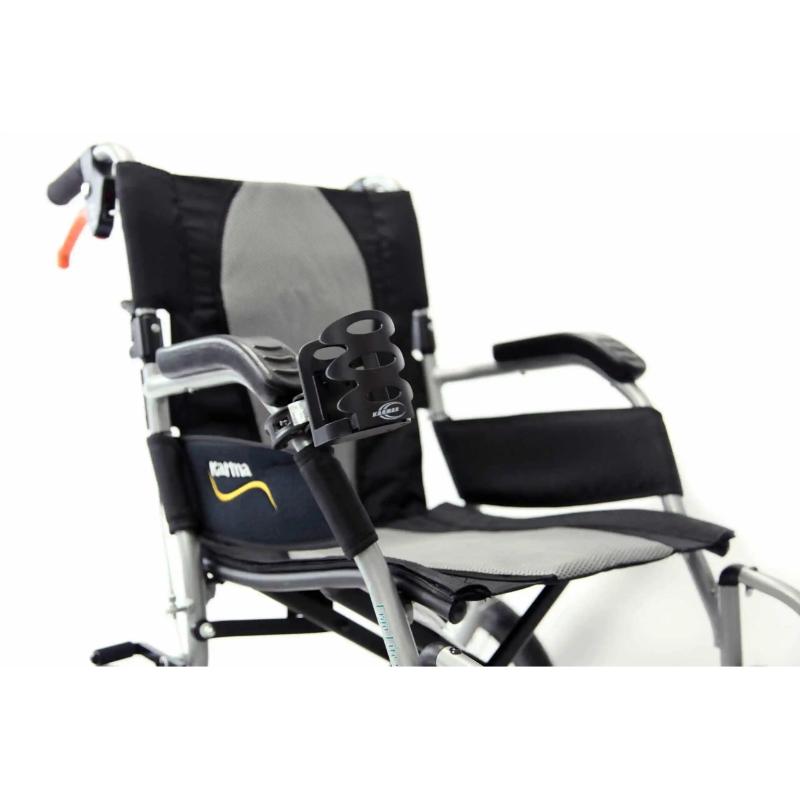 Karman CUPH-100-BK Universal Cup Holder for Wheelchair or Walker