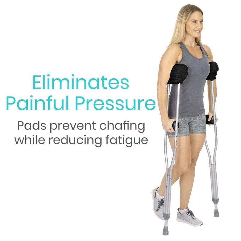 Vive Health Sheepskin Crutch Pads