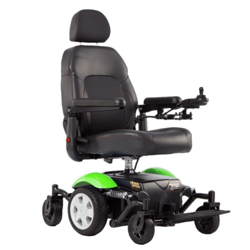 green color P326A VISION Sport power wheelchair
