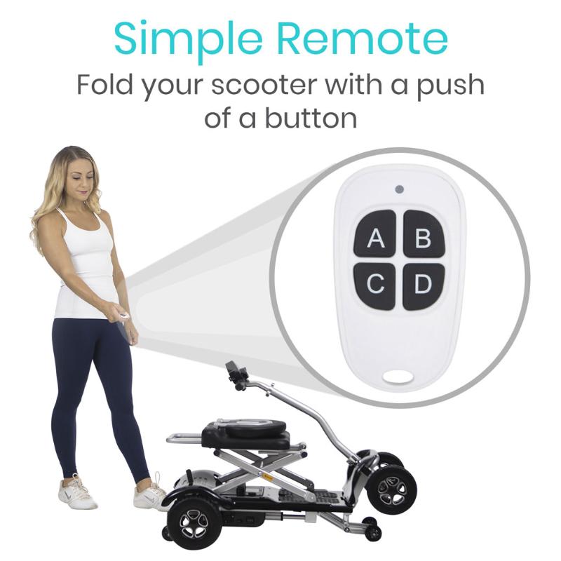 Vive Health Auto Folding Lightweight Mobility Scooter