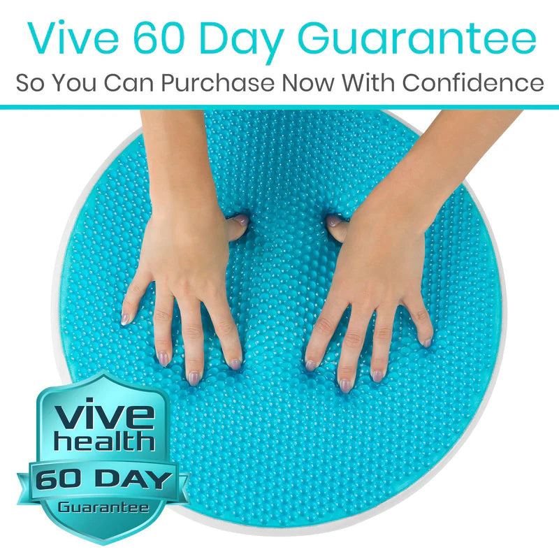 Vive Health Gel Swivel Seat Cushion - Alleviate Pressure and Discomfort