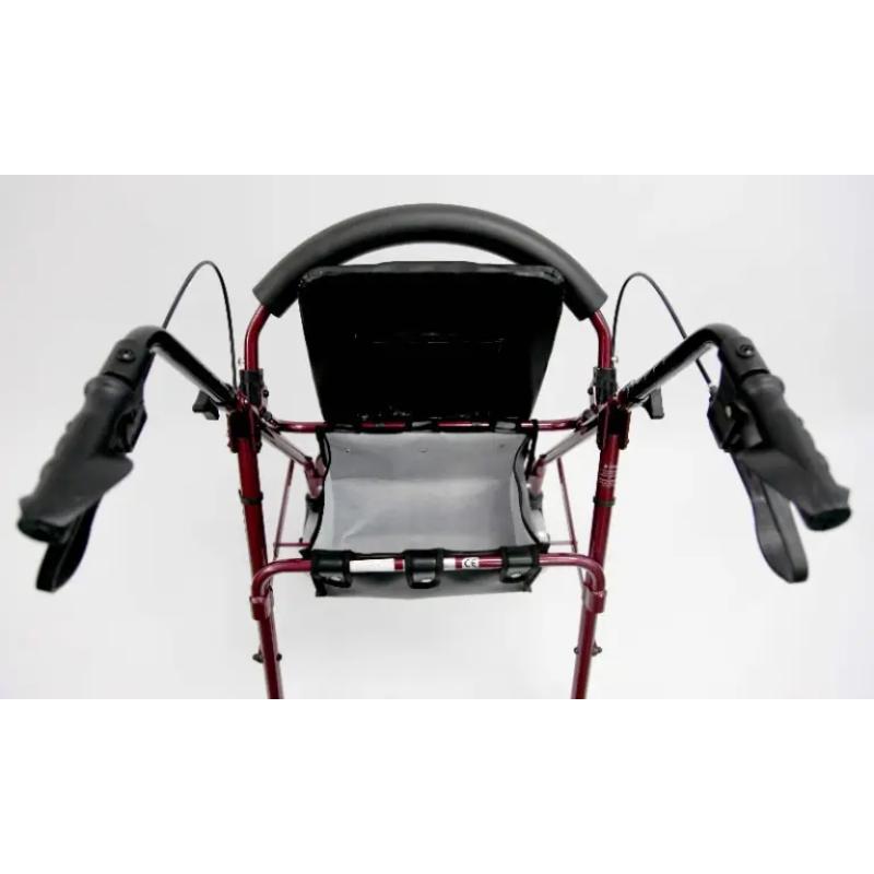 Karman R-4600 Lightweight Standard Rollator with Padded Seat and Backrest