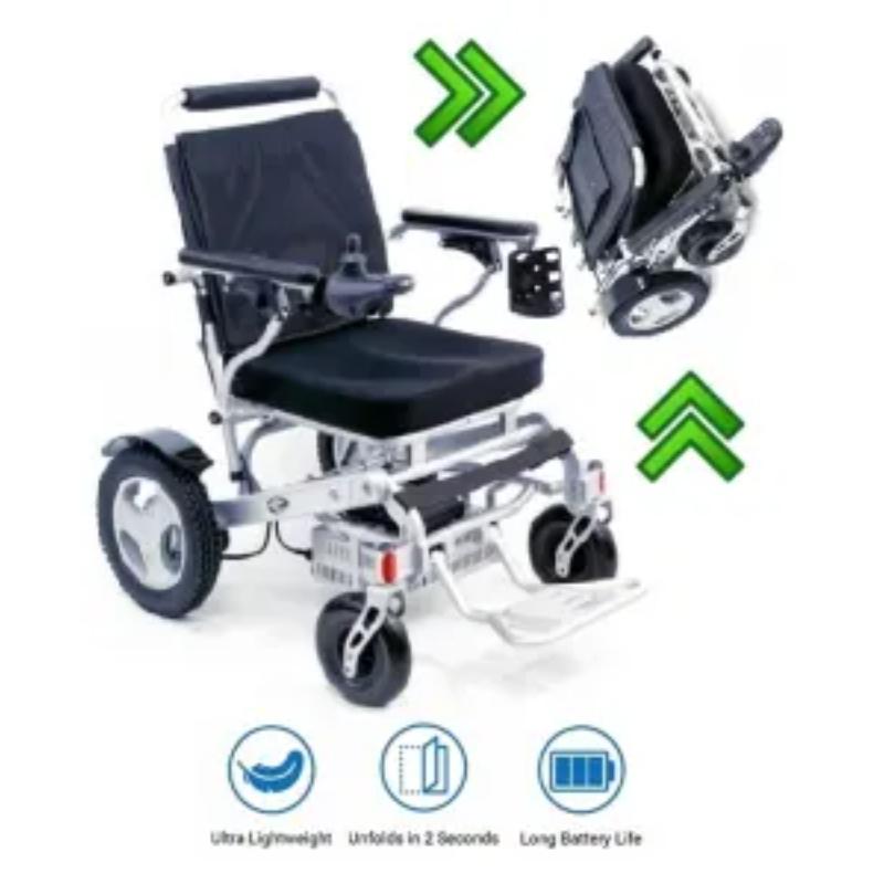 Karman Tranzit Foldable Lightweight Power Wheelchair, 56 lbs