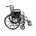 Karman KN-700T Adujustable Seat Steel Wheelchair with Removable Armrest, 39 lbs.