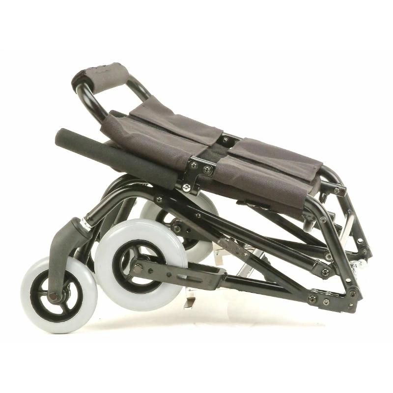 Karman KNTV10A Ultra Lightweight Travel Wheelchair with Flip-up Footplate in, 14.9 lbs.