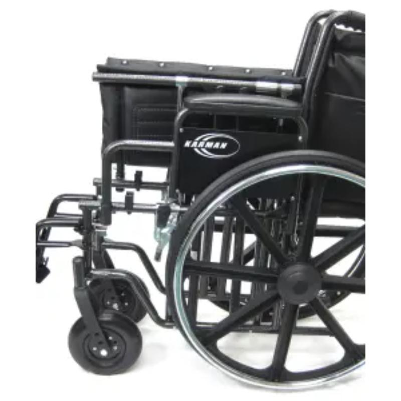 Karman KN-920 seat Heavy Duty Wheelchair with Removable Armrest and Adjustable Seat Height