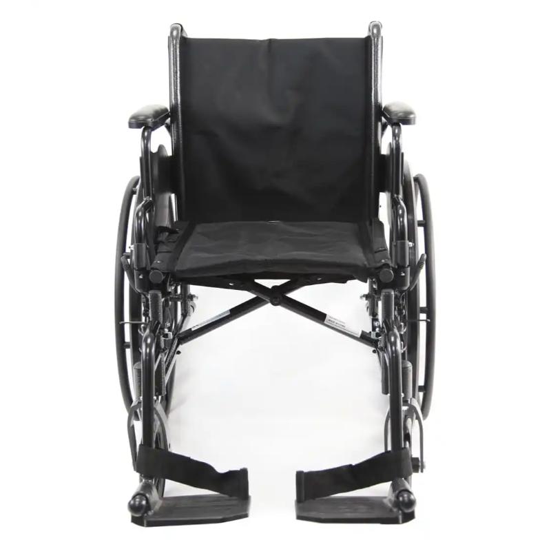 KarmanLT-700T Height Adujustable Seat Lightweight Steel Wheelchair with Removable Armrest, 34 lbs