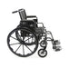 KarmanLT-700T Height Adujustable Seat Lightweight Steel Wheelchair with Removable Armrest, 34 lbs