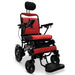 majestic comfygo black red iq 9000 long range electric wheelchair auto recline