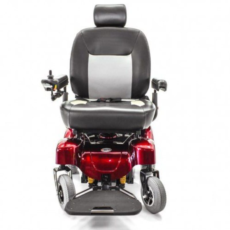 merits P-710 wheelchair in red front view 