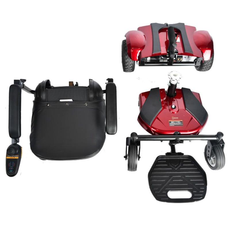 merits P321a EZ-GO power wheelchair taken apart 
