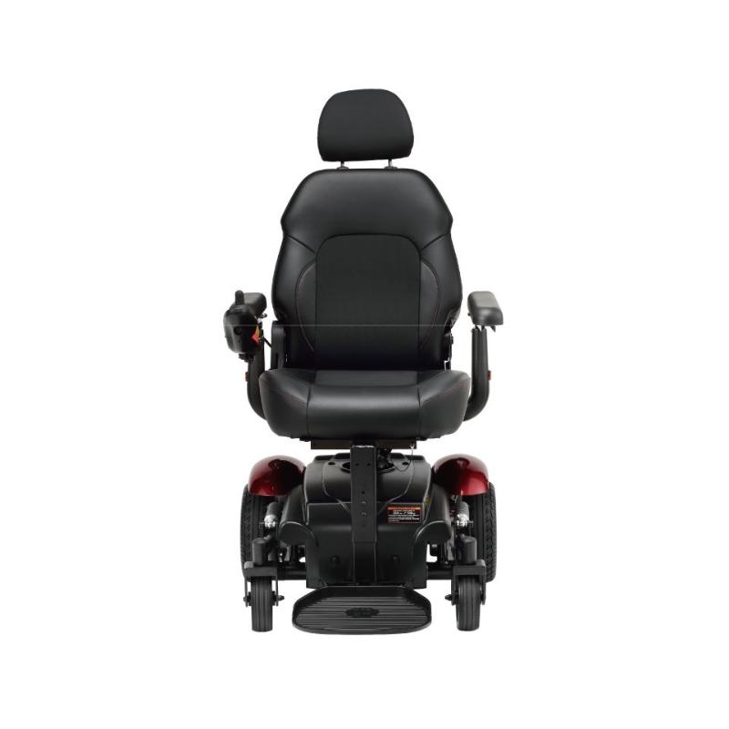 merits P326A VISION Sport power wheelchair front view 