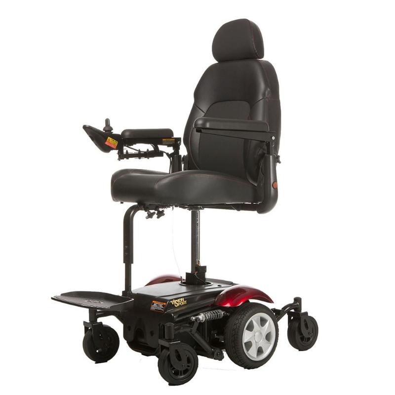 merits P326A wheelchair lifted in red 