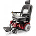 merits health P710 Atlantis electric  wheelchair in red color left view 