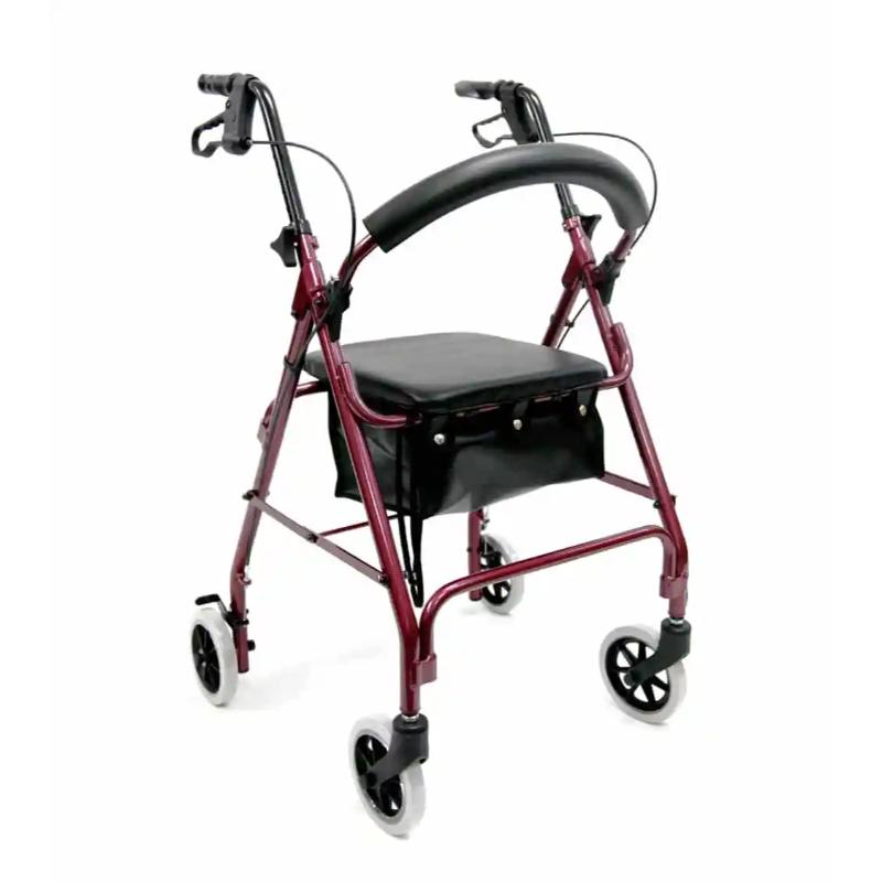 Karman R-4600 Lightweight Standard Rollator with Padded Seat and Backrest