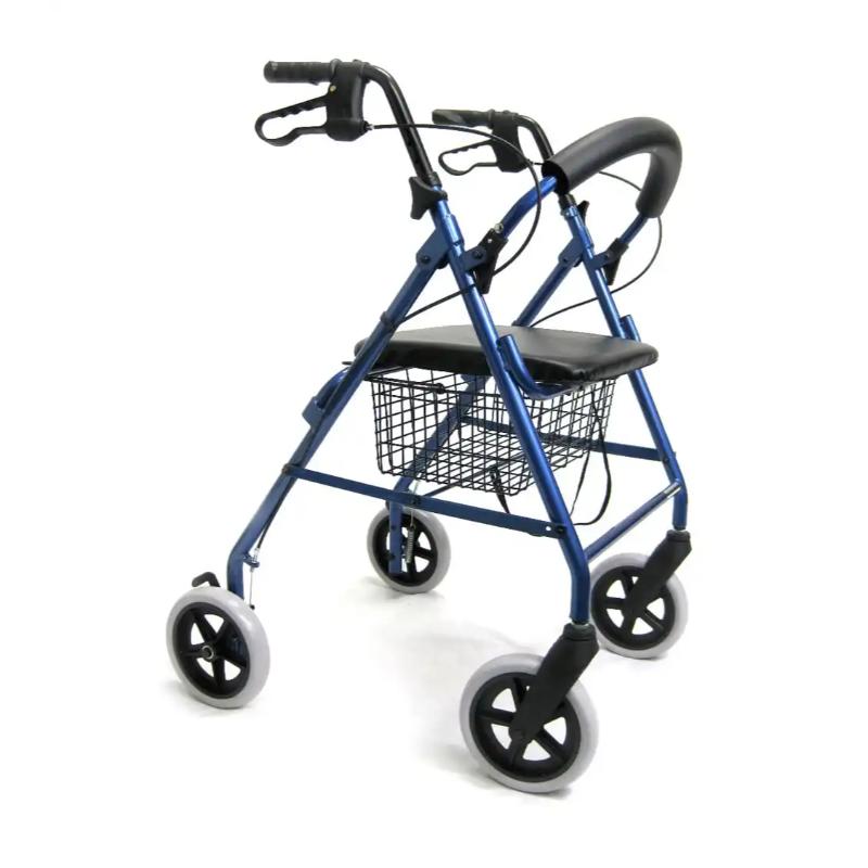 Karman R-4608 Lightweight Rollator with Large 8" inch Casters and Padded, 15lbs