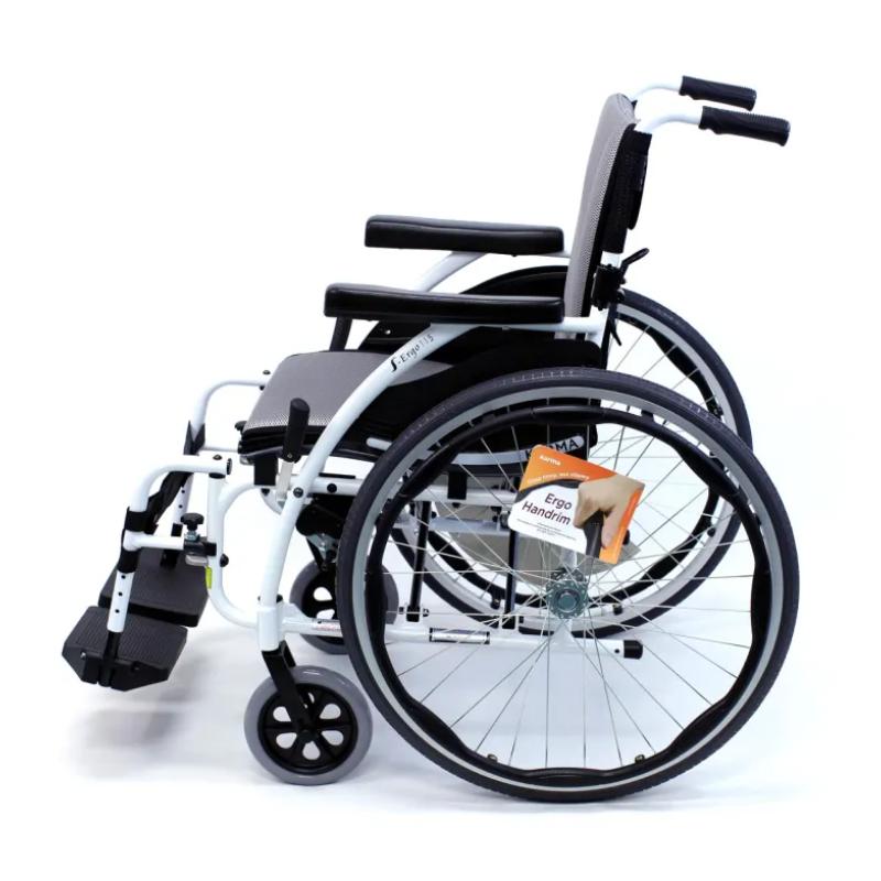 Karman S-ERGO 115 Ergonomic White Wheelchair 25 lbs