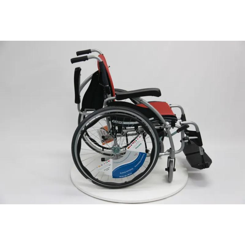 Karman S-ERGO 125 Ergonomic Wheelchair with Flip-Back Armrest and Swing Away