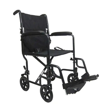 Karman T-2017 Steel Transport Chair with Removable Footrest, 23 lbs