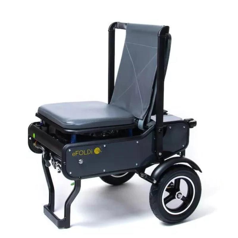 the eFOLDI Explorer Scooter folded as a chair