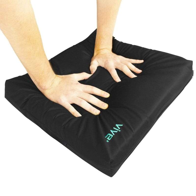 Vive Health Wheelchair Gel Seat Cushion - Back Support Comfort and Pain Relief